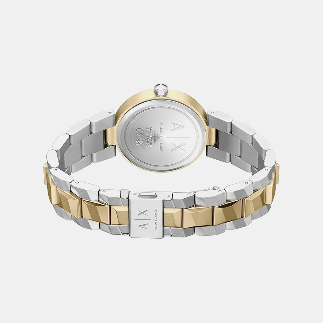 Armani Exchange Silver Dial Stainless Steel Women&