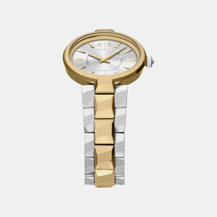 Armani Exchange Silver Dial Stainless Steel Women&