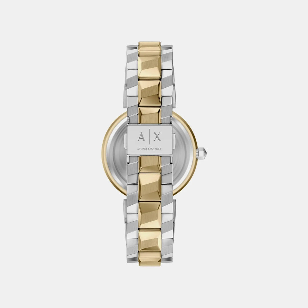 Armani Exchange Silver Dial Stainless Steel Women&