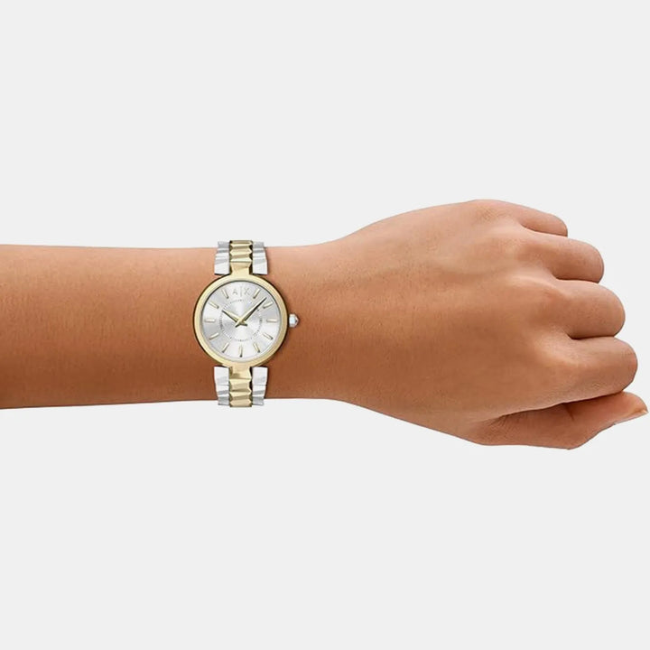 Armani Exchange Silver Dial Stainless Steel Women&
