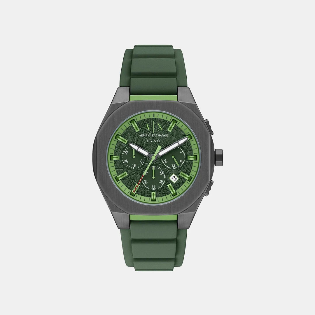 Armani Exchange Sync AX4292 Green Dial Chronograph Men&