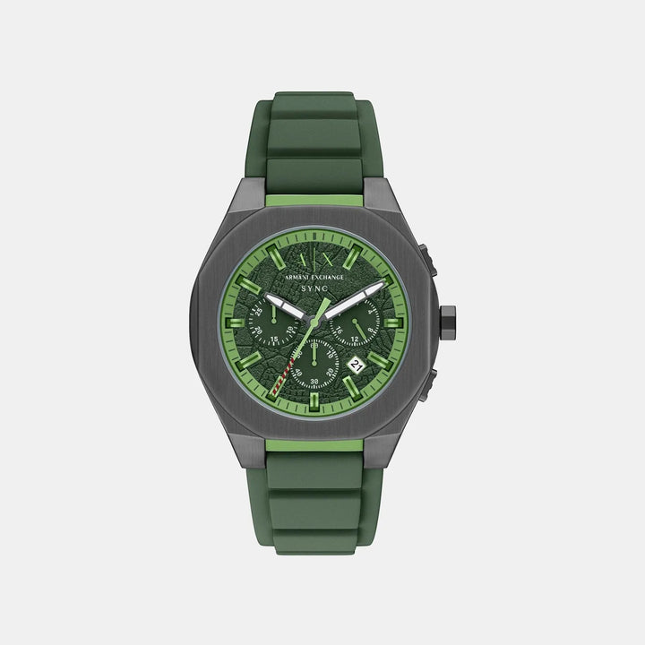Armani Exchange Sync AX4292 Green Dial Chronograph Men&