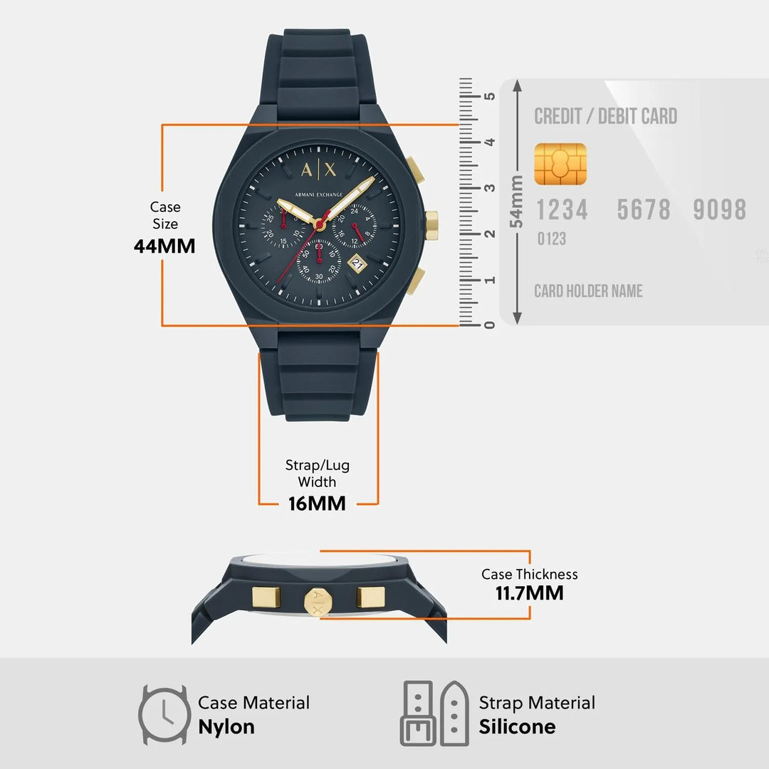 Armani Exchange Sync Blue Dial Men&