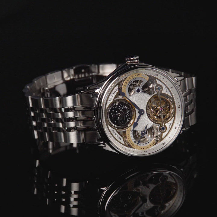 Earnshaw Nasmyth Sun Moon Dual Time Automatic Gilt
