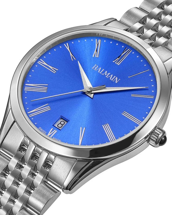 Balmain Classic R B41013190 Blue Dial Men&