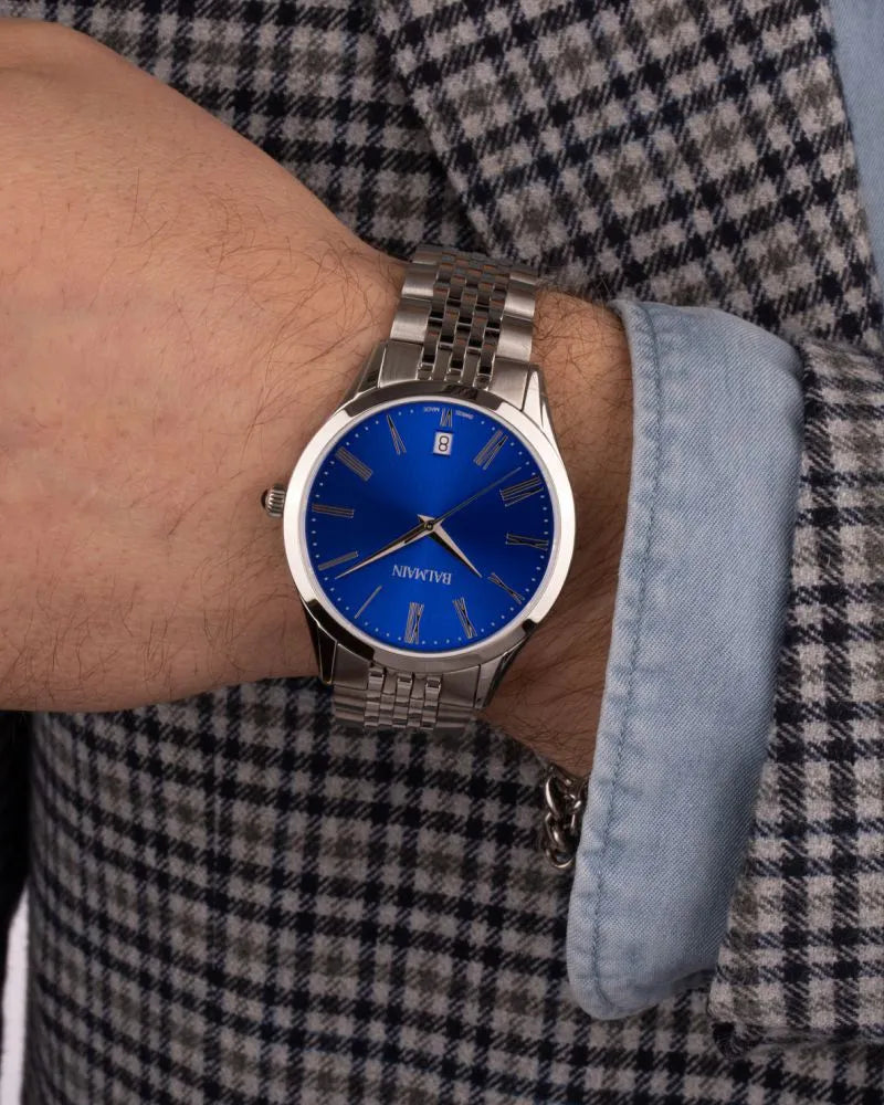 Balmain Classic R B41013190 Blue Dial Men&