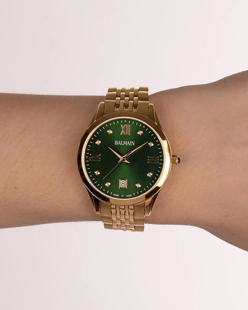 Balmain Classic R B43103175 Green Dial Women&