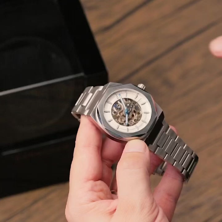 Earnshaw Fowler Skeleton Automatic White