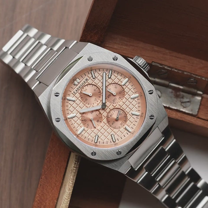 Earnshaw Bessemer Calendar Multifunction Salmon