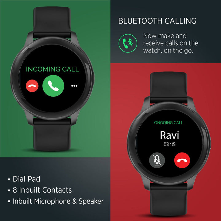 Timex Unisex Smart Fit 2.0 Dial Round Case Bluetooth Calling, Full Touch, Activity Tracking, HRM, SPO2, Blood Pressure, Multiple Watch Faces, 7 Sports Mode Smart Watch -TWTXW200T