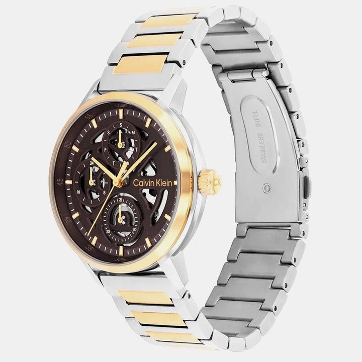 Calvin Klein Gauge 25200564 Quartz Multi-Function Brown Dial Men&