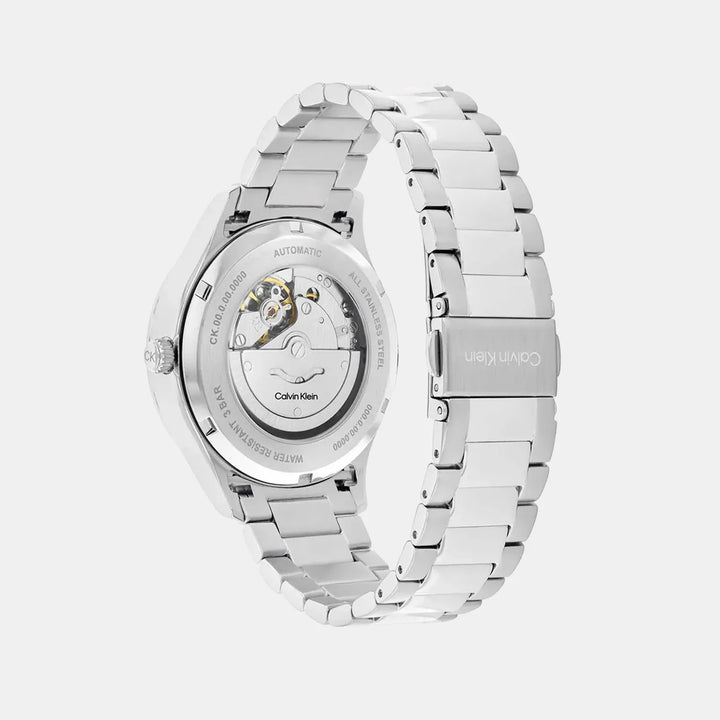 Calvin Klein Iconic Unisex Automatic Black Dial Stainless Steel Watch 25300021