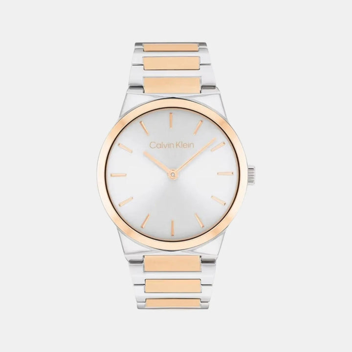 Calvin Klein Linear Elegance Silver Dial Women&