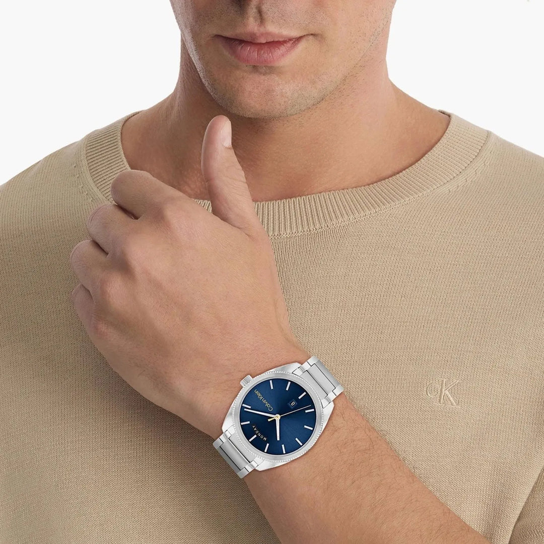Calvin Klein Progress 25200446 Blue Dial Men&