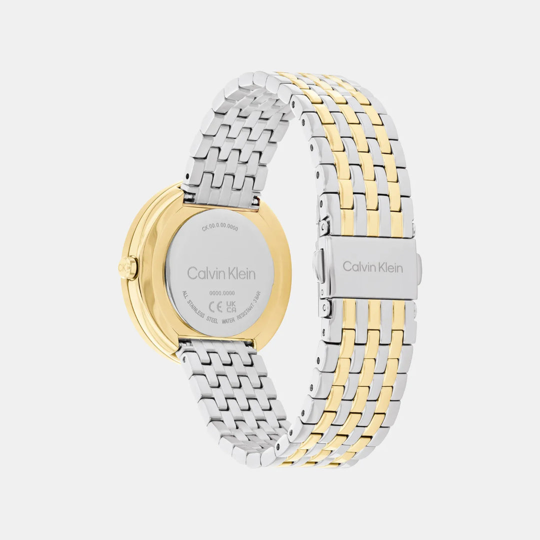 Calvin Klein Twisted Bezel 25100071 Black Dial Women&