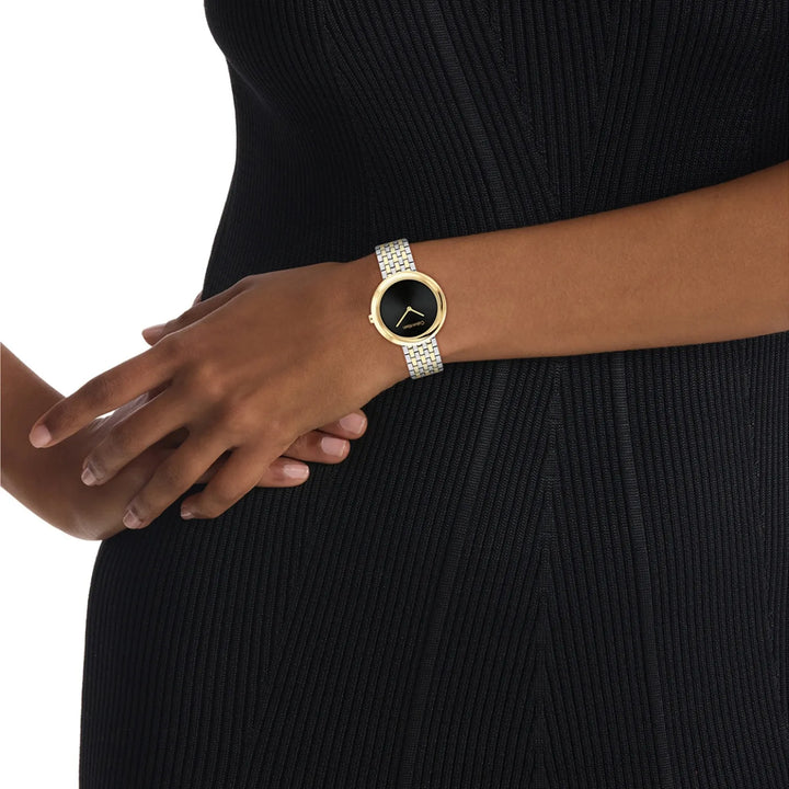 Calvin Klein Twisted Bezel 25100071 Black Dial Women&