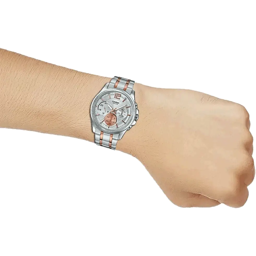 Casio A1077 MTP-E305RG-7AVDF Enticer Men