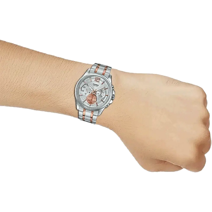 Casio A1077 MTP-E305RG-7AVDF Enticer Men