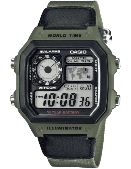 Casio AE-1200WHB-3BVDF Champagne Dial Women&
