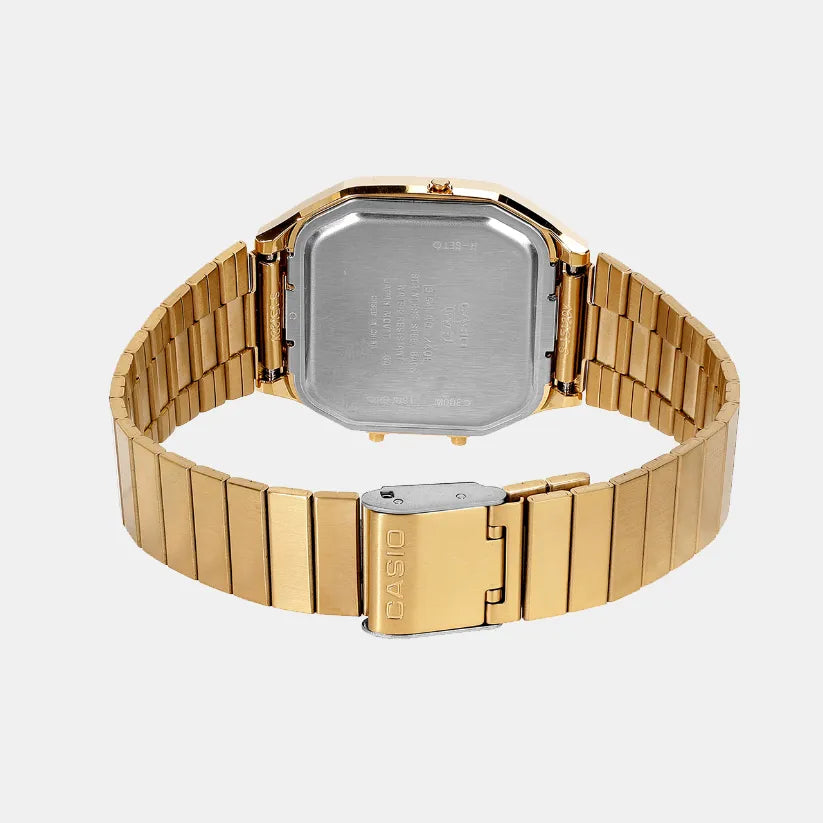 Casio AQ-240EG-9ADF Gold Dial Unisex Watch