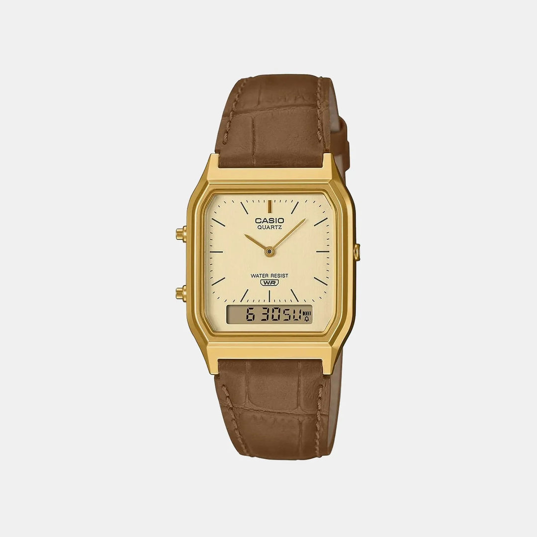Casio Classics AQ-230EGL-9ADF Gold Dial Unisex Watch