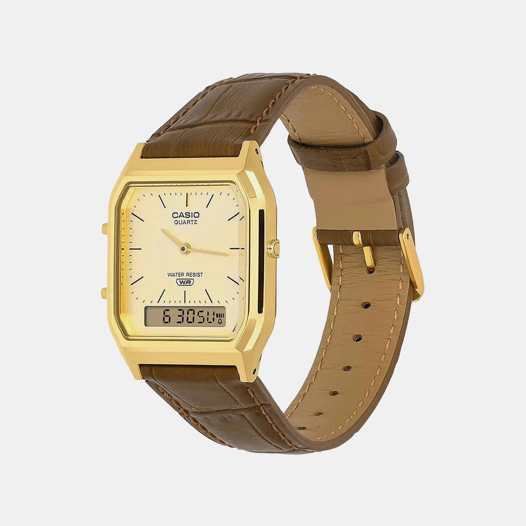 Casio Classics AQ-230EGL-9ADF Gold Dial Unisex Watch
