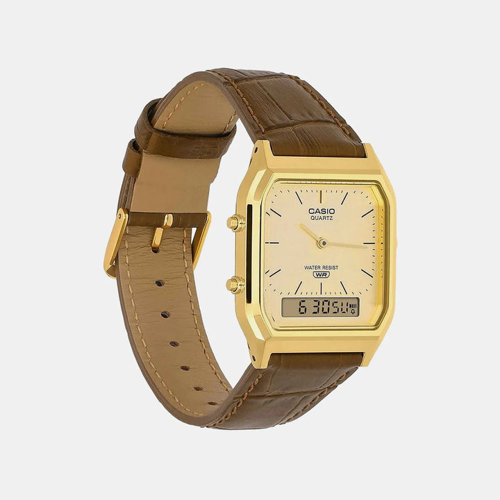 Casio Classics AQ-230EGL-9ADF Gold Dial Unisex Watch