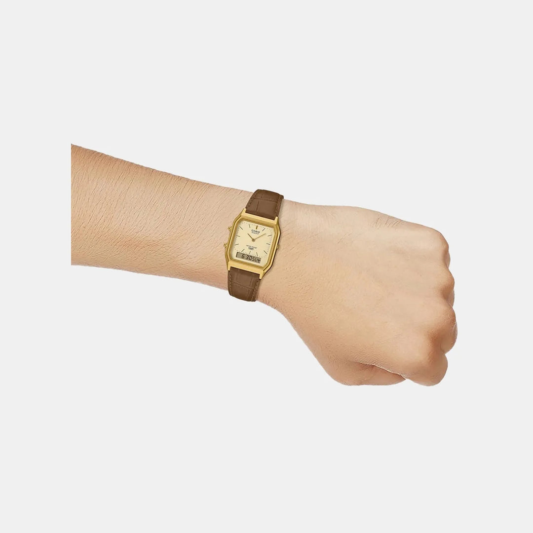 Casio Classics AQ-230EGL-9ADF Gold Dial Unisex Watch