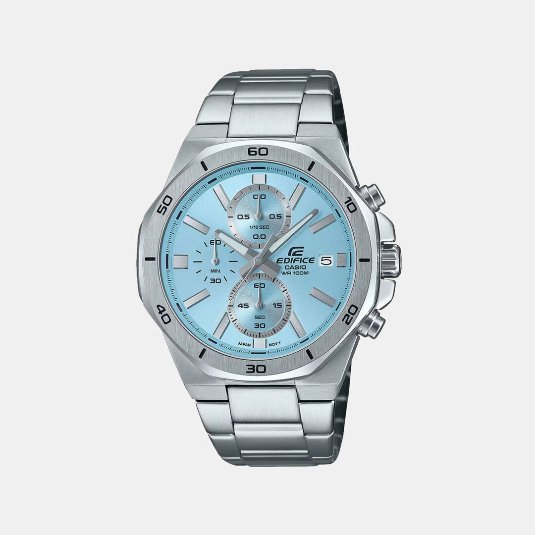Casio Edifice ED636 Blue Dial Chronograph Men&