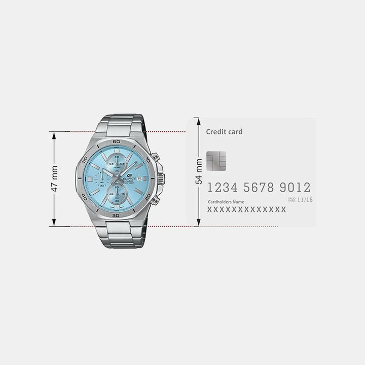 Casio Edifice ED636 Blue Dial Chronograph Men&
