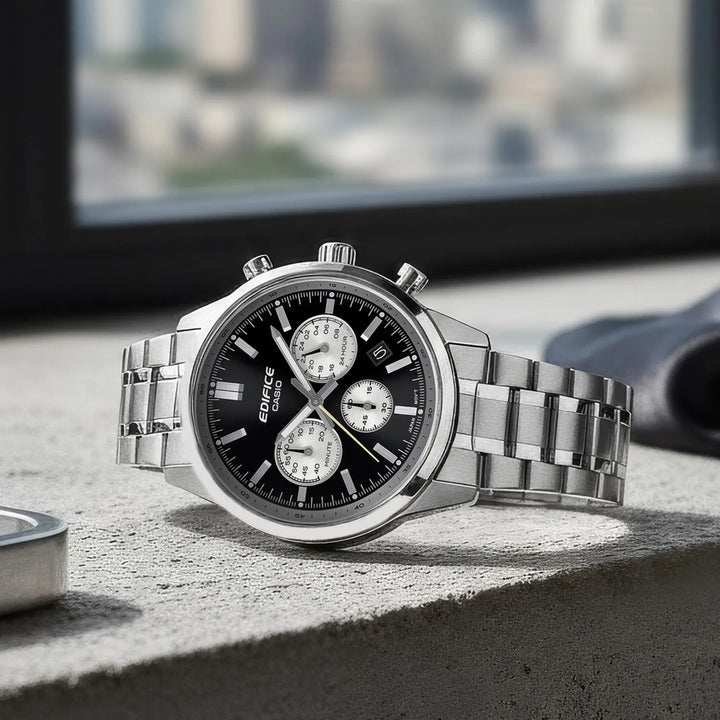 Casio Edifice Multi-Function Black Dial Men&