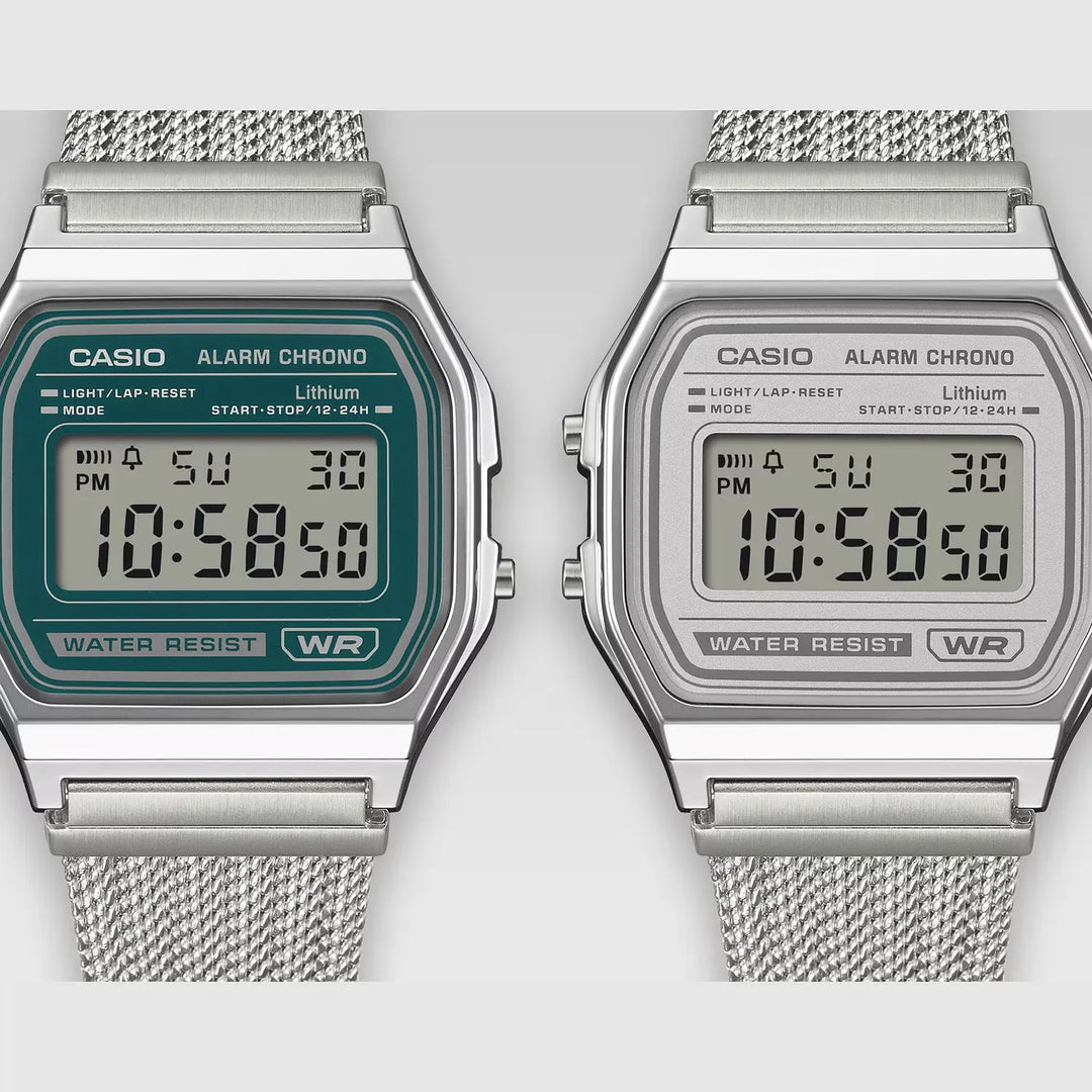 Casio Vintage A158 D414 Grey Dial Unisex Digital Watch