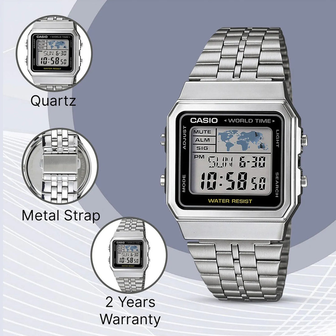 Casio Vintage D133 Black Dial Unisex Watch