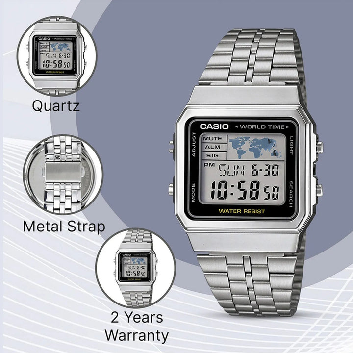 Casio Vintage D133 Black Dial Unisex Watch