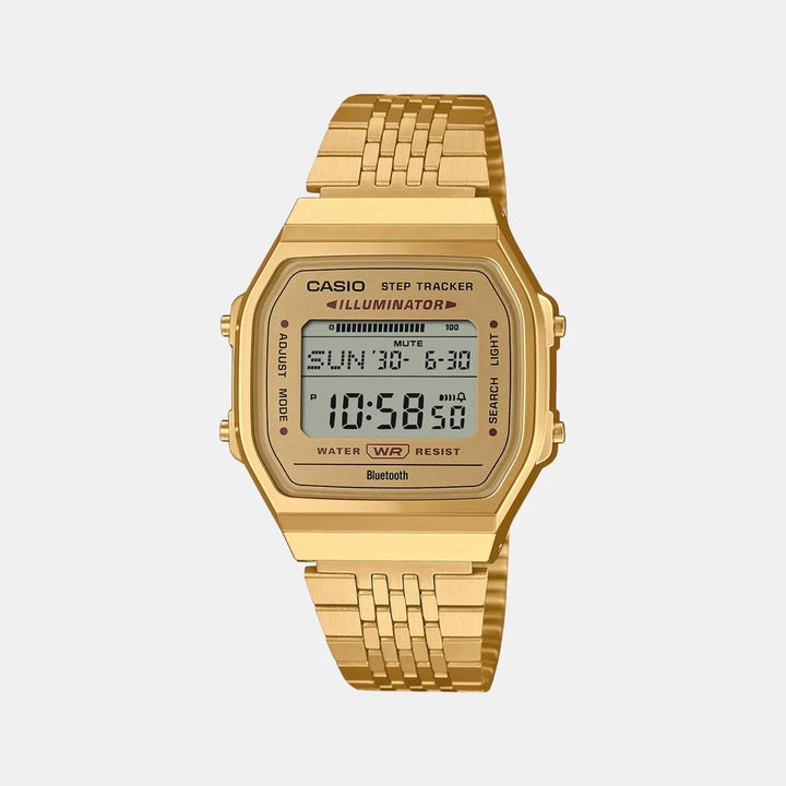 Casio Vintage D368 Gold Digital Stainless Steel Unisex Watch