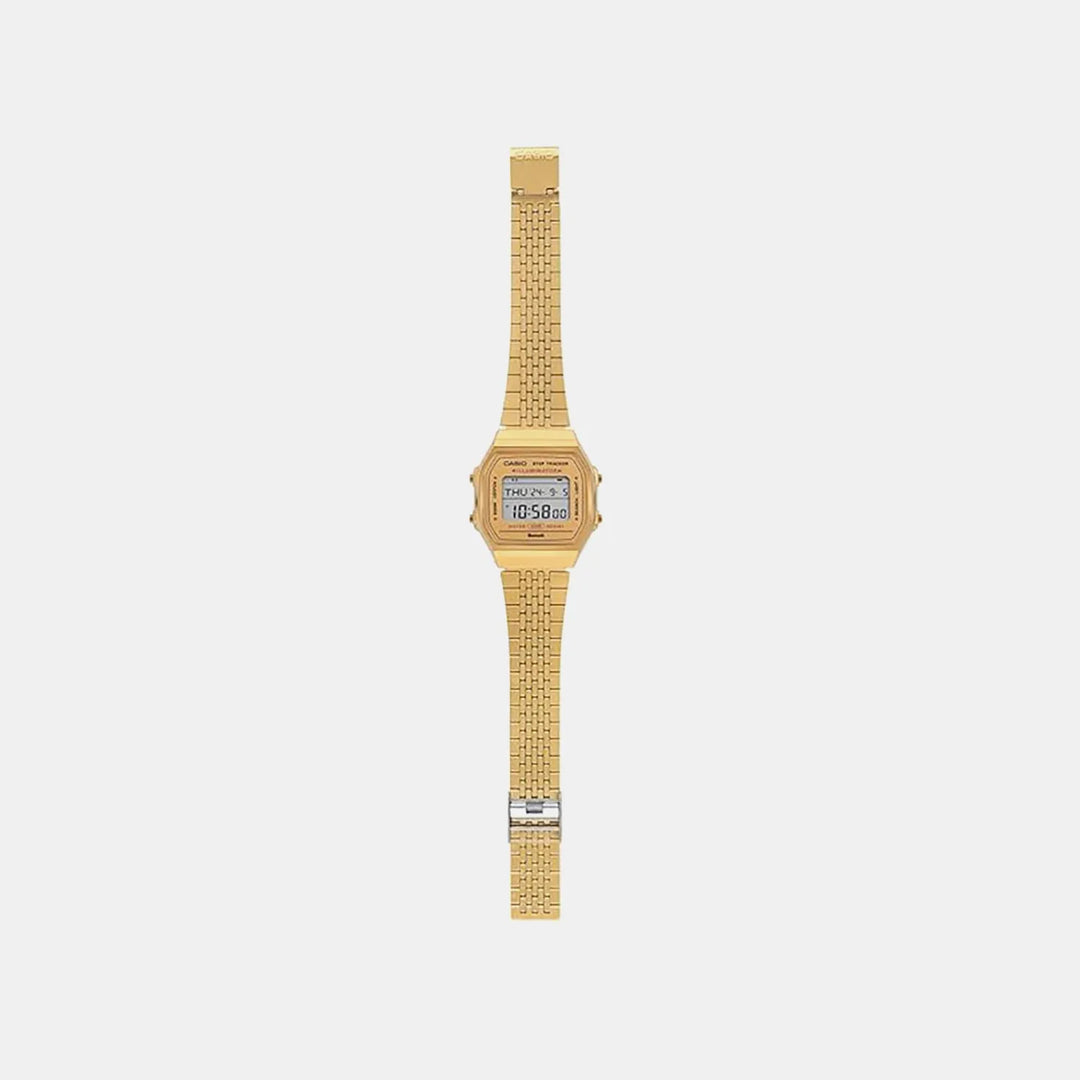 Casio Vintage D368 Gold Digital Stainless Steel Unisex Watch