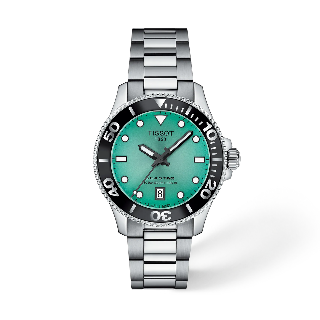 Tissot Seastar 1000 T1202101109100 Turquoise Dial Watch
