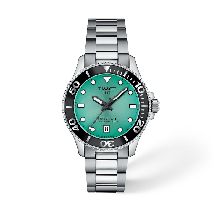 Tissot Seastar 1000 T1202101109100 Turquoise Dial Watch