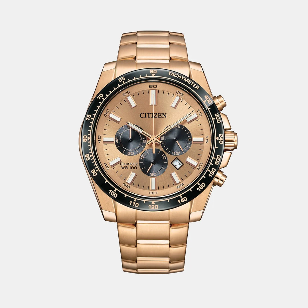 Citizen Chronograph AN8236-52P Rose Gold Dial Men&