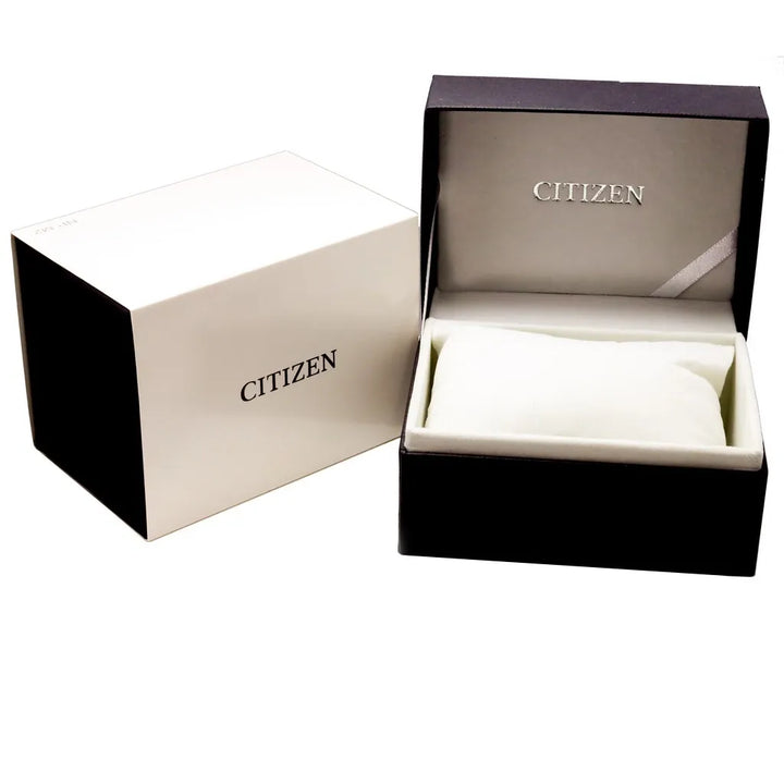 Citizen Eco-Drive Perpetual Calendar GMT Chronograph Stainless Steel Blue Dial Men&