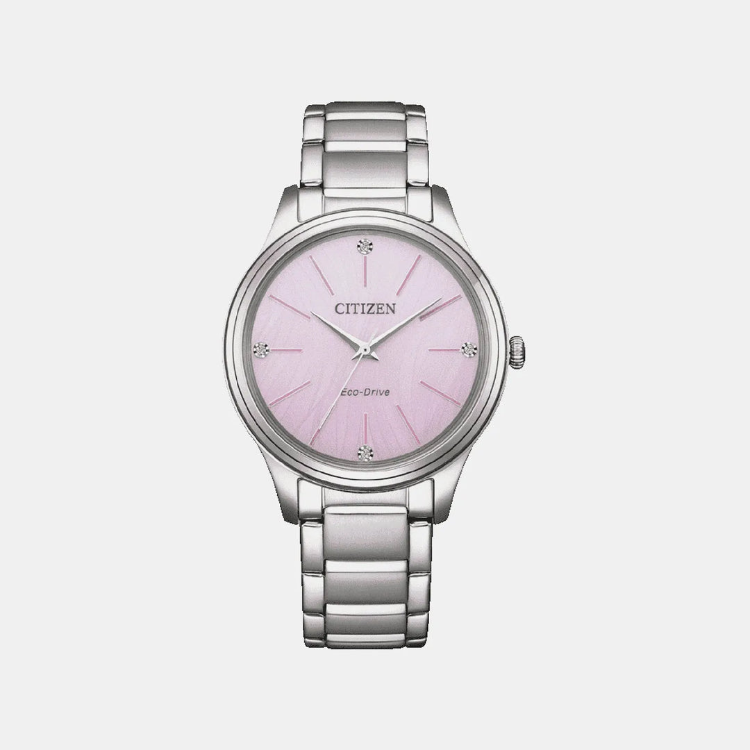 Citizen Solar EM1220-58X Pink Dial Women&