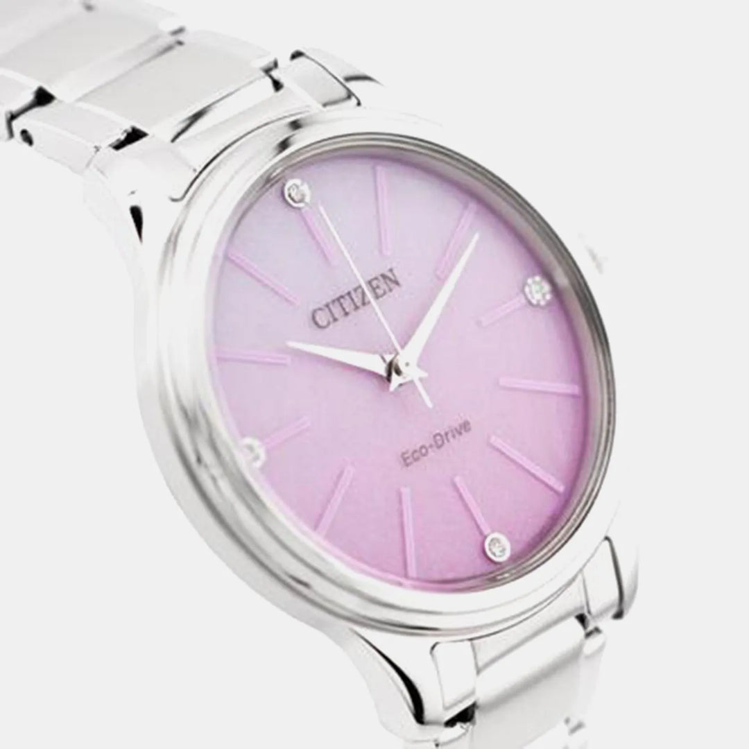 Citizen Solar EM1220-58X Pink Dial Women&