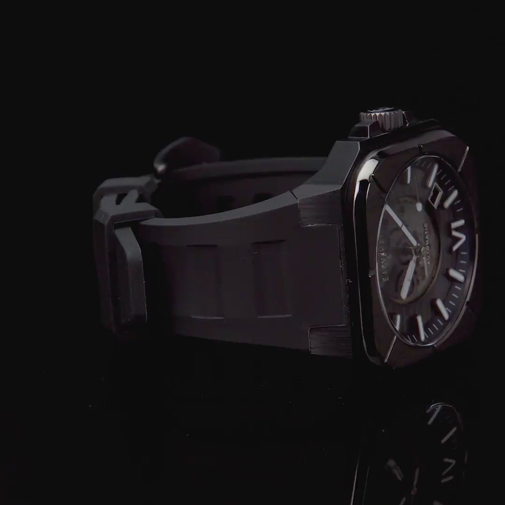 Earnshaw Armoury Skeleton Automatic Storm Black