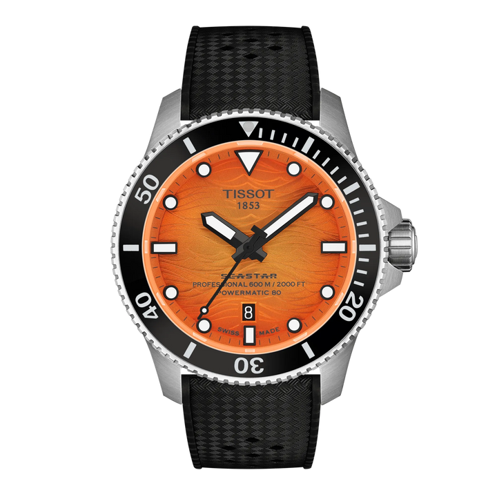 Tissot Seastar 2000 Professional T1209071728100 Orange Dial Watch