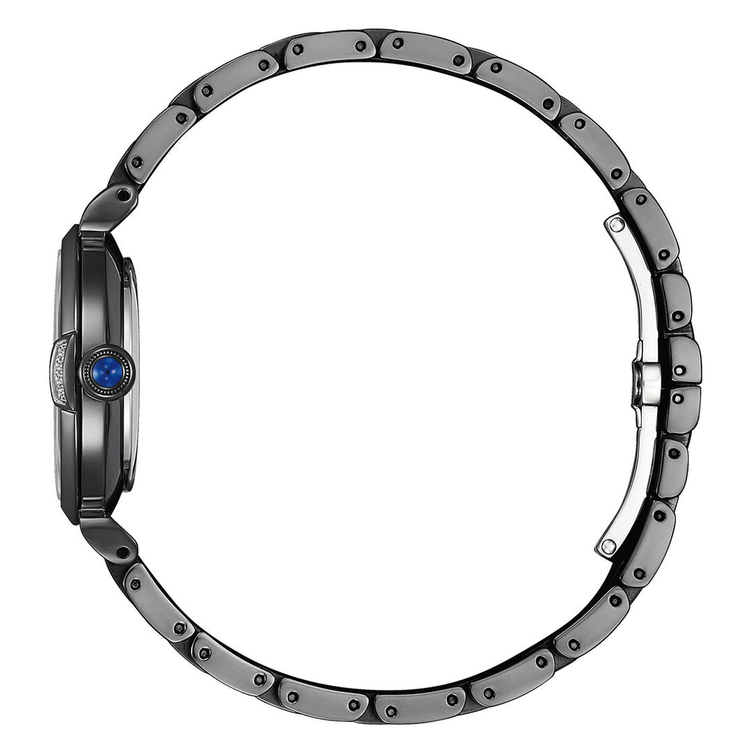 CITIZEN ECO-DRIVE LADIES WATCH BLACK DIAL - EM1067-88E