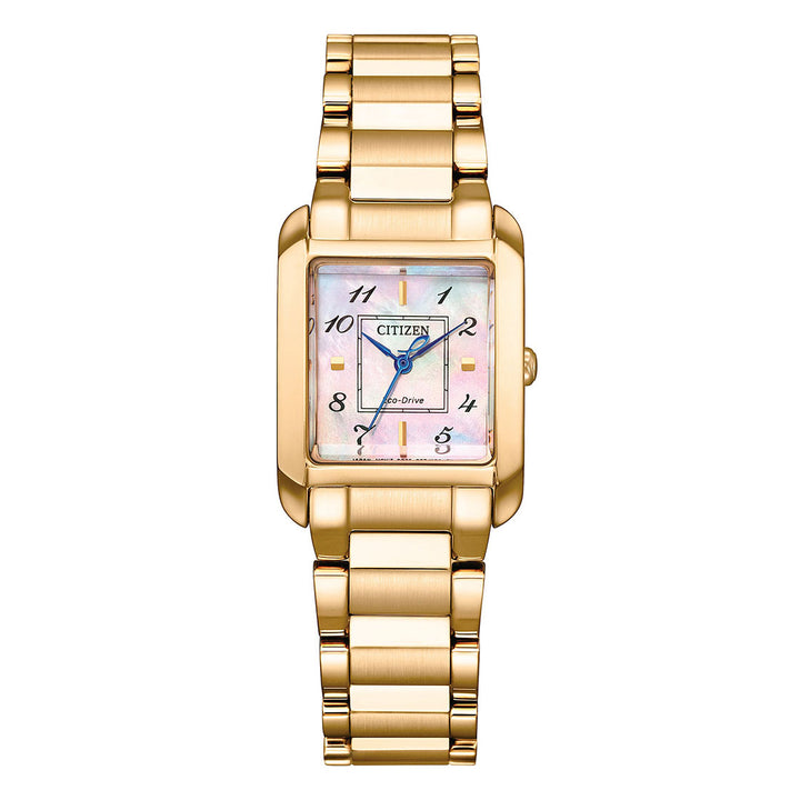 CITIZEN ECO-DRIVE LADIES WATCH CHAMPAGNE DIAL - EW5603-89Y