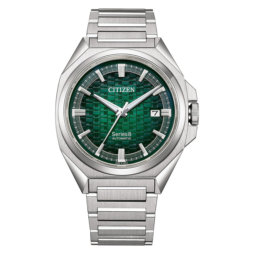 CITIZEN AUTOMATIC GENTS WATCH GREEN DIAL - NB6050-51W