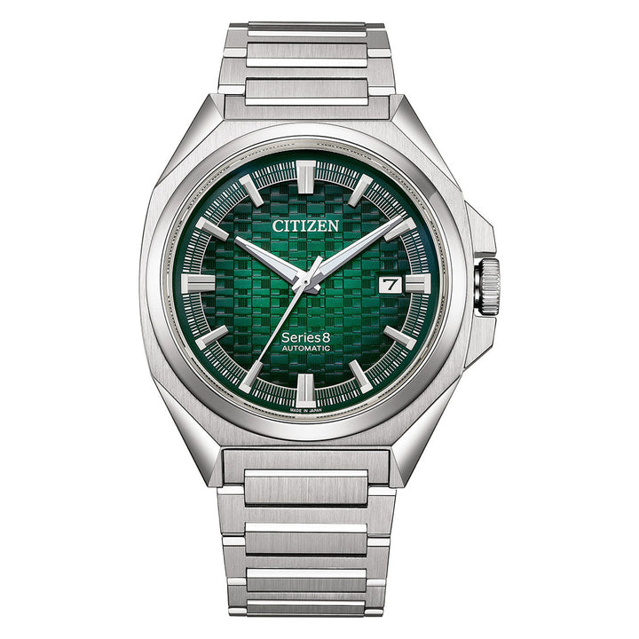 CITIZEN AUTOMATIC GENTS WATCH GREEN DIAL - NB6050-51W