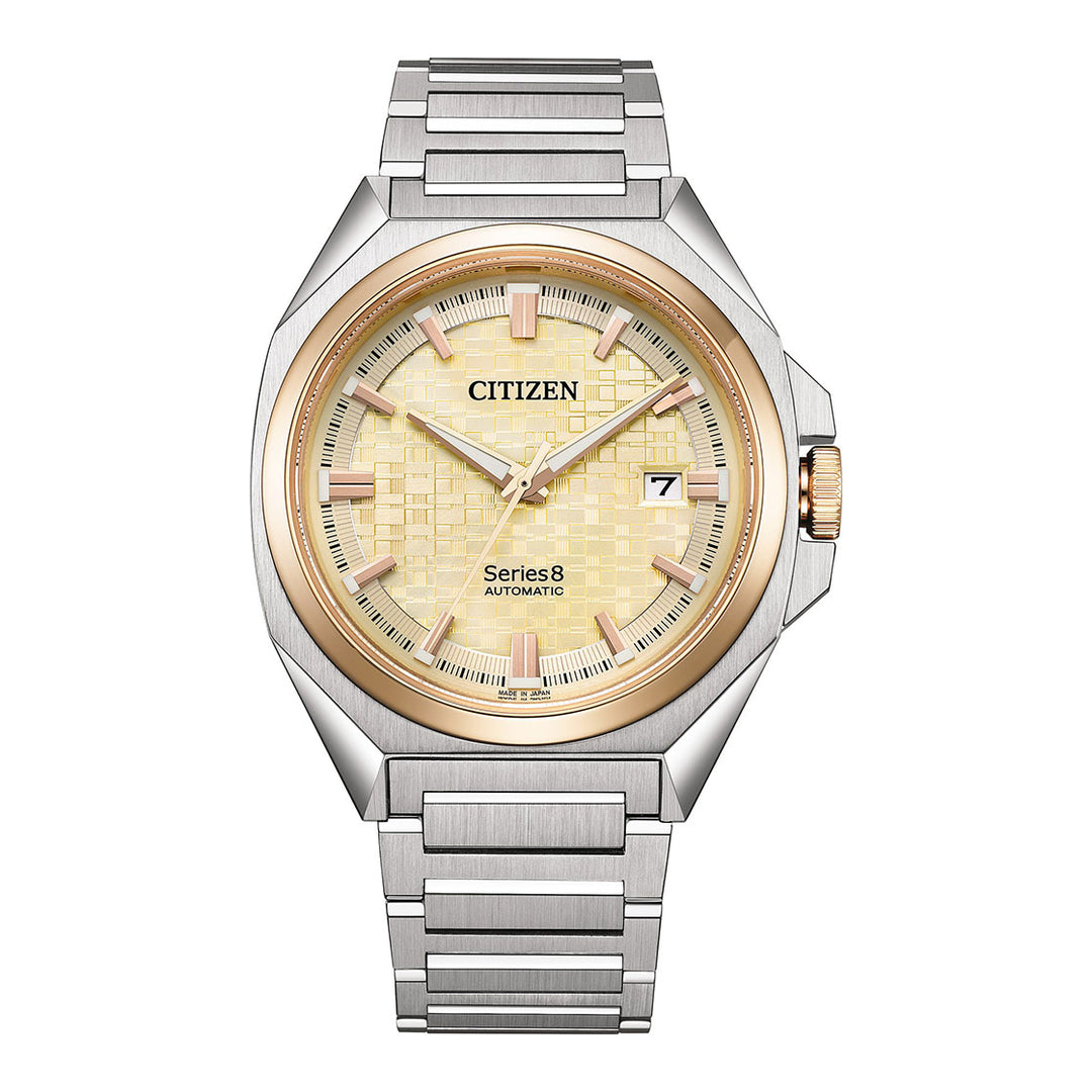 CITIZEN AUTOMATIC GENTS WATCH CHAMPAGNE DIAL - NB6059-57P