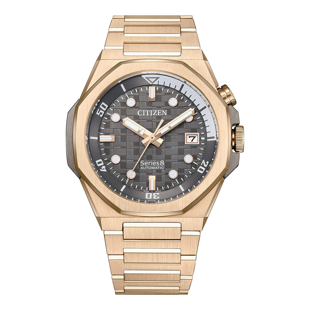 CITIZEN AUTOMATIC GENTS WATCH GREY DIAL - NB6069-53H